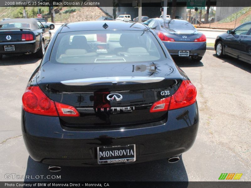 Black Obsidian / Graphite 2008 Infiniti G 35 Sedan
