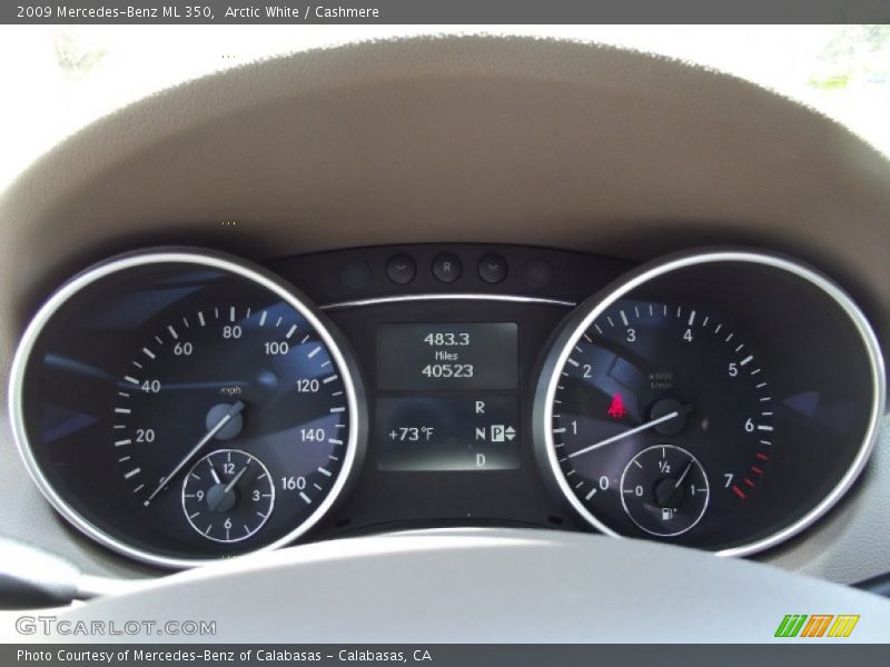 Arctic White / Cashmere 2009 Mercedes-Benz ML 350