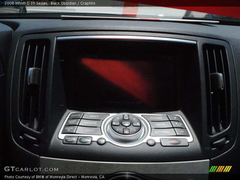 Black Obsidian / Graphite 2008 Infiniti G 35 Sedan