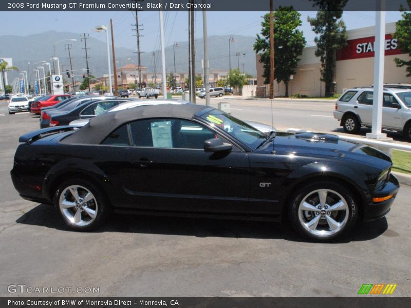 Black / Dark Charcoal 2008 Ford Mustang GT Premium Convertible
