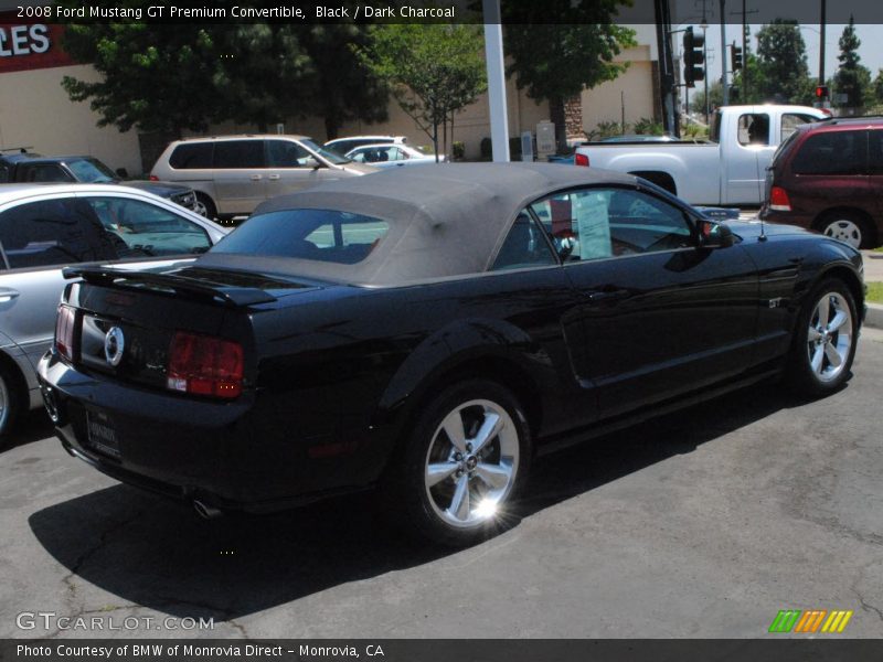 Black / Dark Charcoal 2008 Ford Mustang GT Premium Convertible
