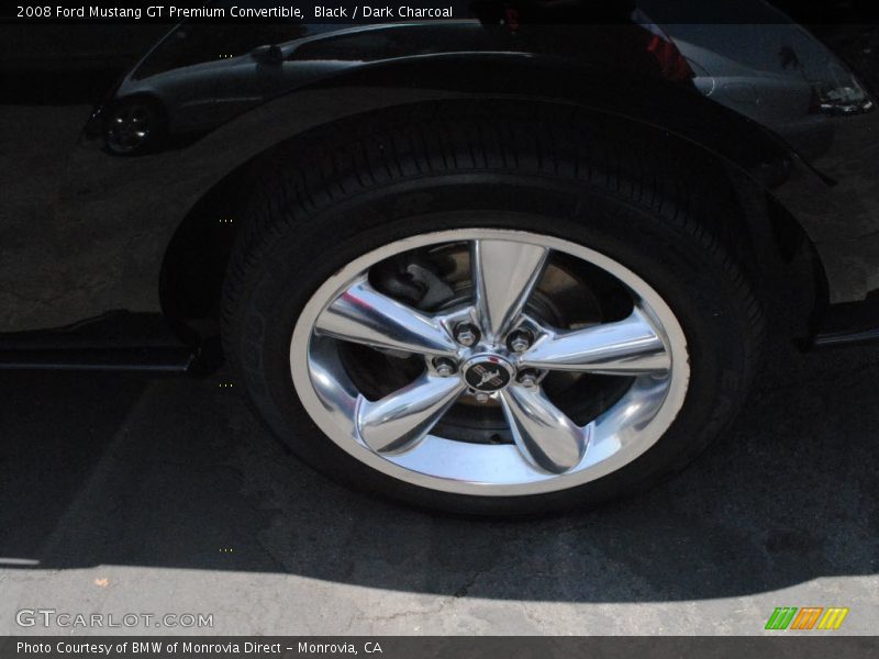 Black / Dark Charcoal 2008 Ford Mustang GT Premium Convertible