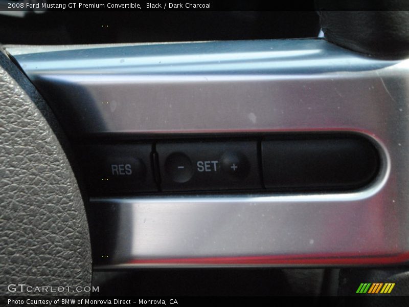 Black / Dark Charcoal 2008 Ford Mustang GT Premium Convertible