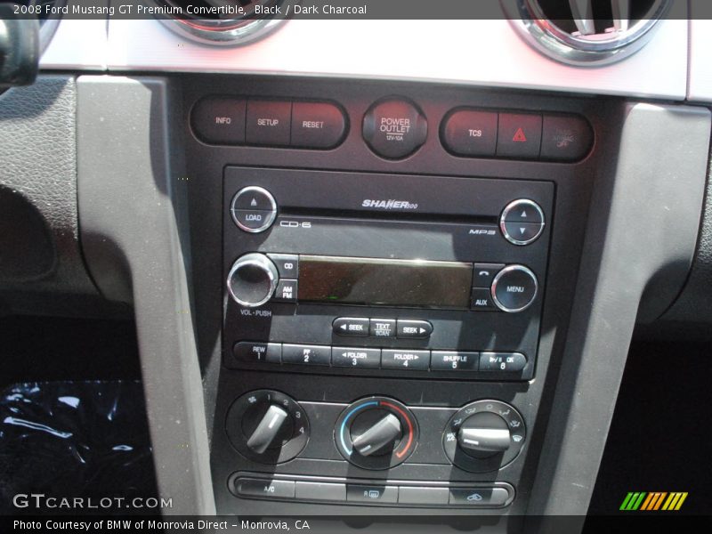 Black / Dark Charcoal 2008 Ford Mustang GT Premium Convertible