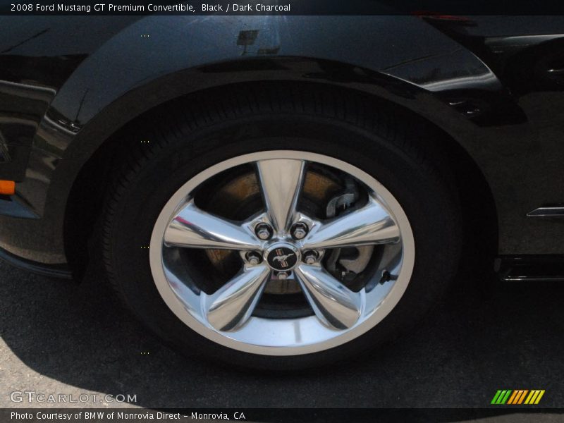 Black / Dark Charcoal 2008 Ford Mustang GT Premium Convertible