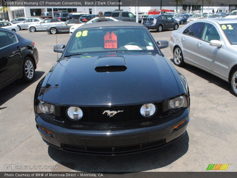 Black / Dark Charcoal 2008 Ford Mustang GT Premium Convertible