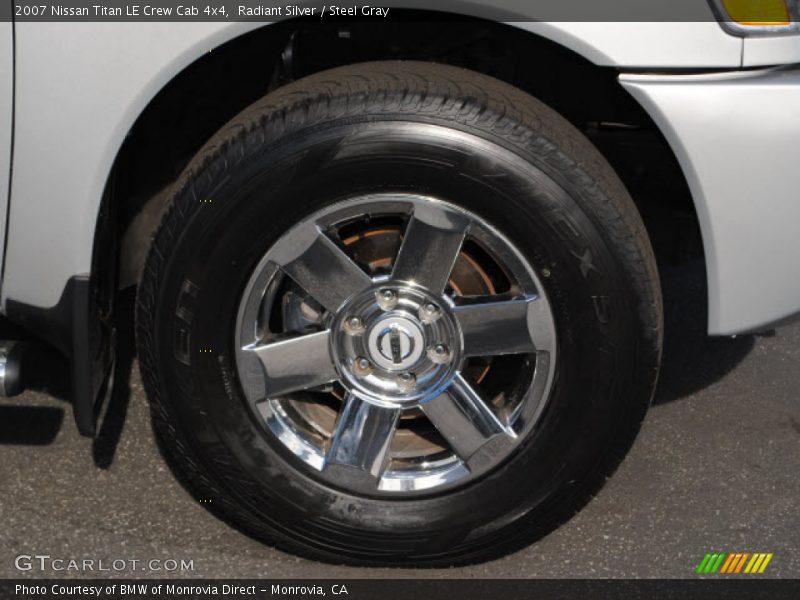 Radiant Silver / Steel Gray 2007 Nissan Titan LE Crew Cab 4x4