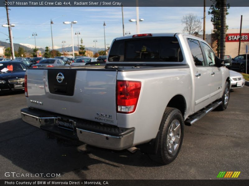 Radiant Silver / Steel Gray 2007 Nissan Titan LE Crew Cab 4x4