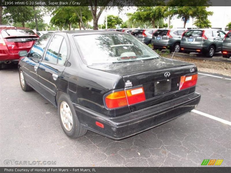 Super Black / Gray 1996 Infiniti G 20 Sedan
