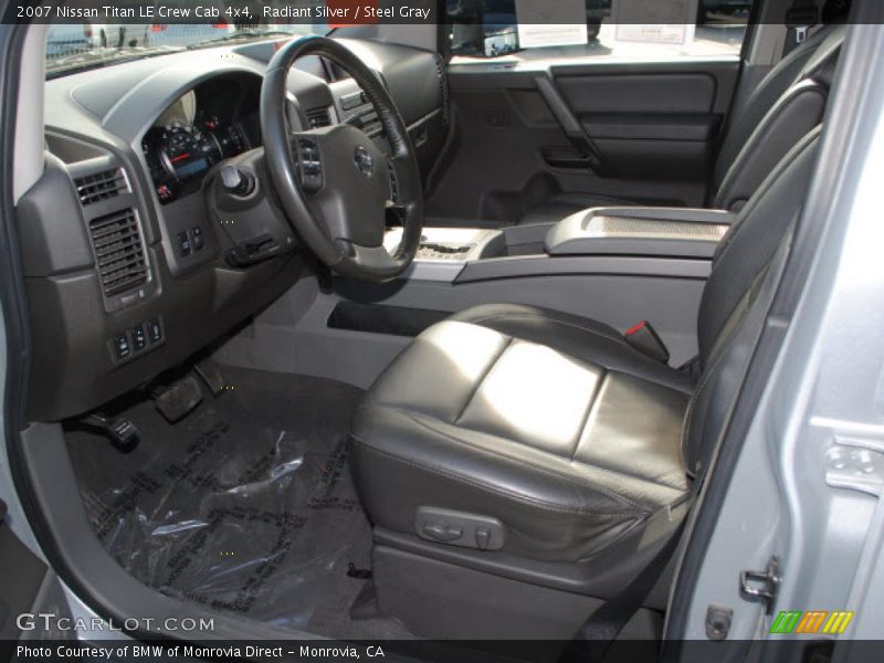 Radiant Silver / Steel Gray 2007 Nissan Titan LE Crew Cab 4x4