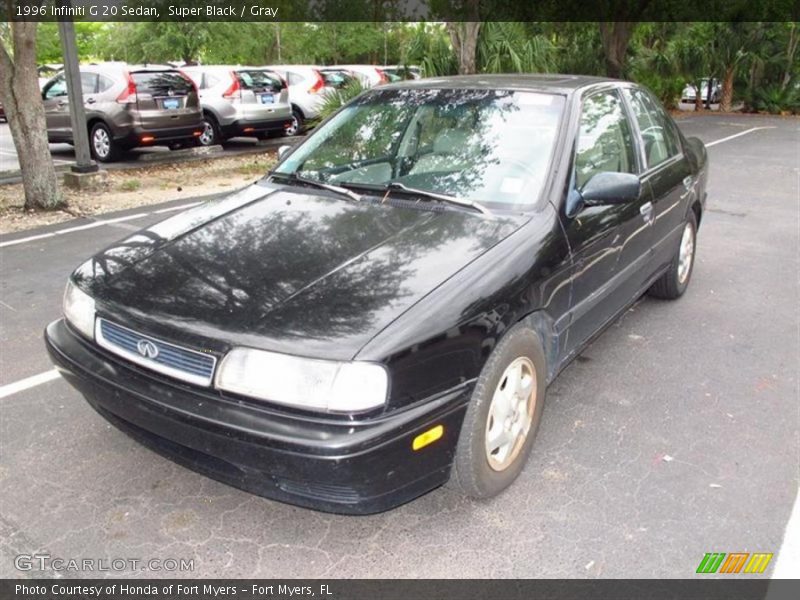 Super Black / Gray 1996 Infiniti G 20 Sedan