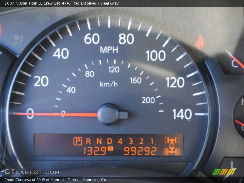 Radiant Silver / Steel Gray 2007 Nissan Titan LE Crew Cab 4x4