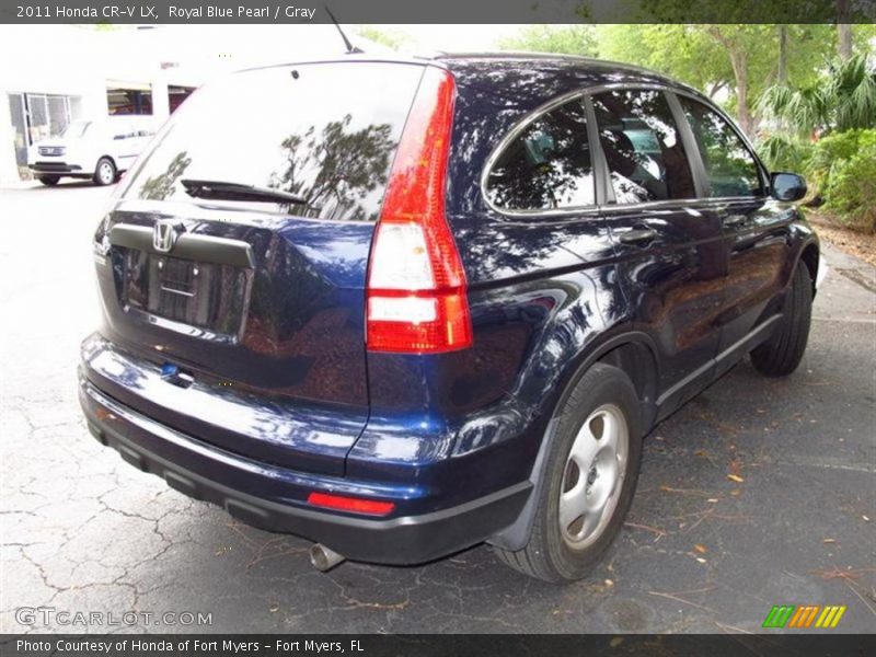 Royal Blue Pearl / Gray 2011 Honda CR-V LX