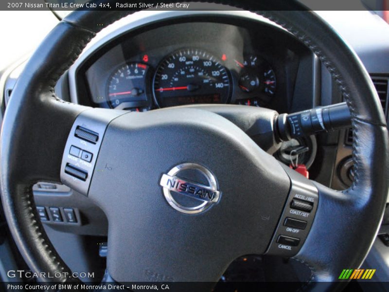 Radiant Silver / Steel Gray 2007 Nissan Titan LE Crew Cab 4x4