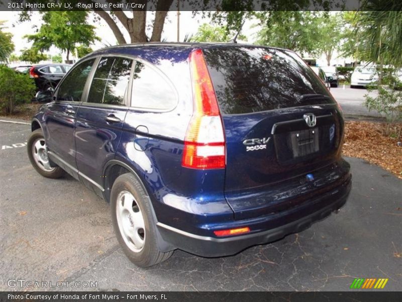 Royal Blue Pearl / Gray 2011 Honda CR-V LX