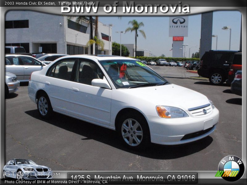 Taffeta White / Ivory 2003 Honda Civic EX Sedan