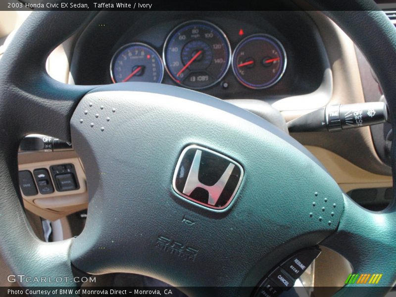 Taffeta White / Ivory 2003 Honda Civic EX Sedan