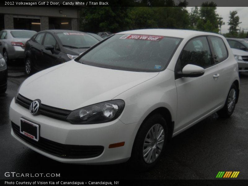Candy White / Titan Black 2012 Volkswagen Golf 2 Door