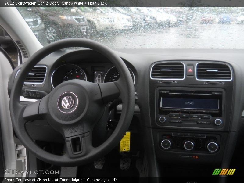 Candy White / Titan Black 2012 Volkswagen Golf 2 Door