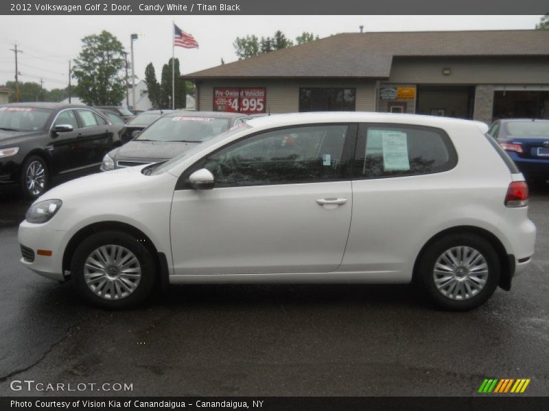 Candy White / Titan Black 2012 Volkswagen Golf 2 Door