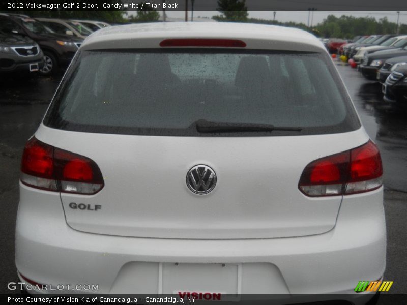 Candy White / Titan Black 2012 Volkswagen Golf 2 Door