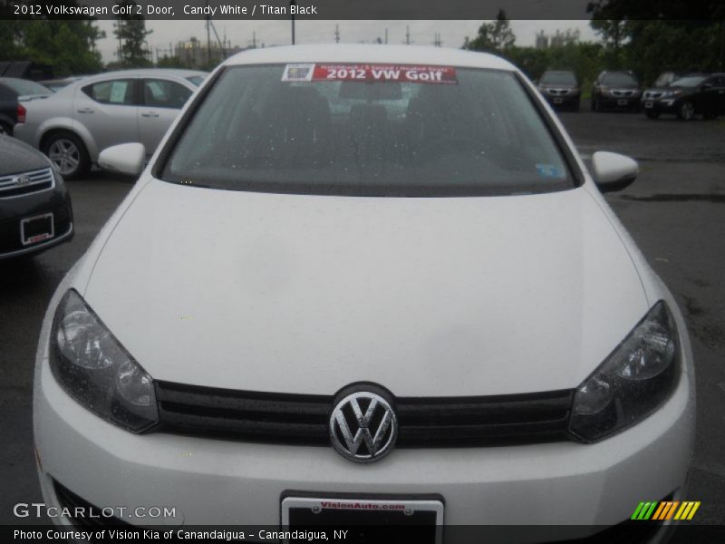 Candy White / Titan Black 2012 Volkswagen Golf 2 Door