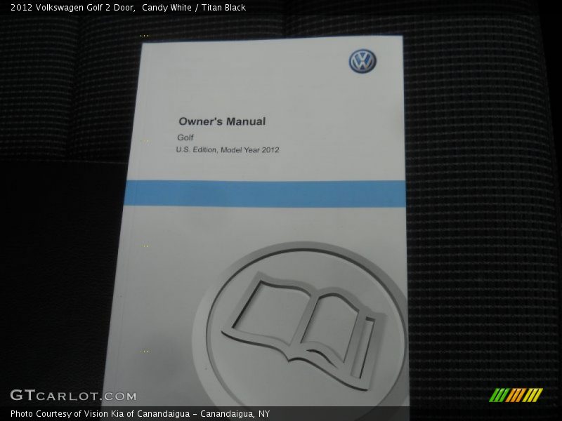 Candy White / Titan Black 2012 Volkswagen Golf 2 Door