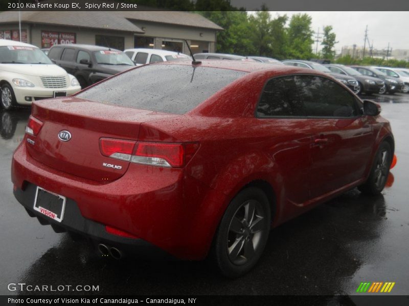 Spicy Red / Stone 2010 Kia Forte Koup EX