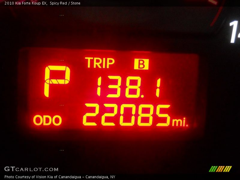 Spicy Red / Stone 2010 Kia Forte Koup EX