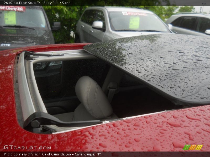 Spicy Red / Stone 2010 Kia Forte Koup EX
