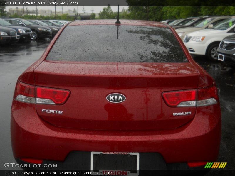 Spicy Red / Stone 2010 Kia Forte Koup EX