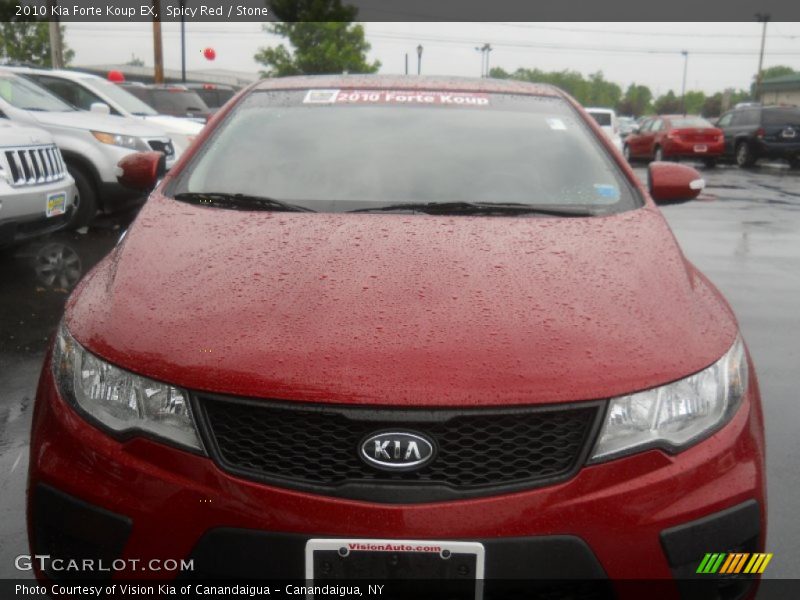 Spicy Red / Stone 2010 Kia Forte Koup EX