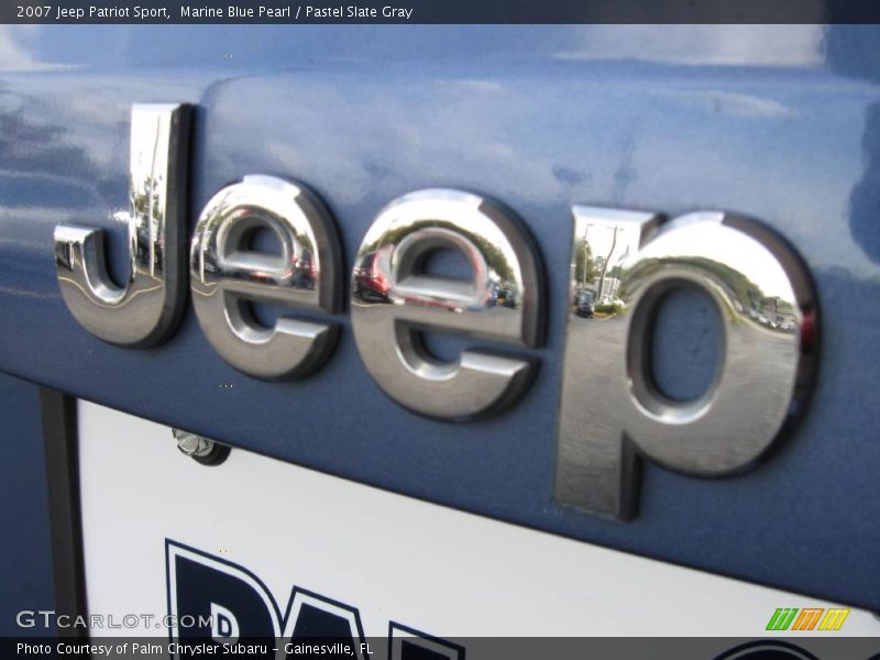 Marine Blue Pearl / Pastel Slate Gray 2007 Jeep Patriot Sport