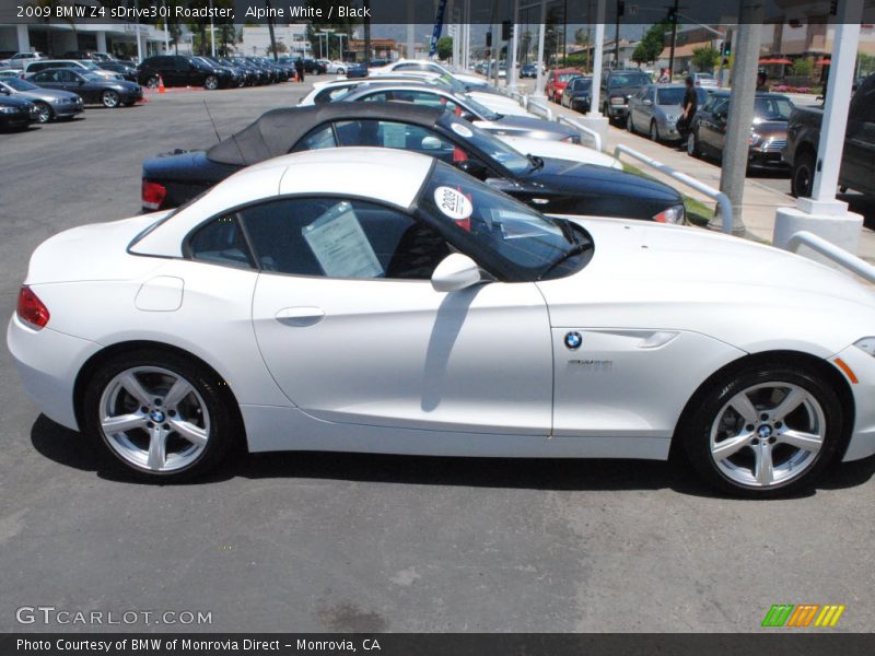 Alpine White / Black 2009 BMW Z4 sDrive30i Roadster