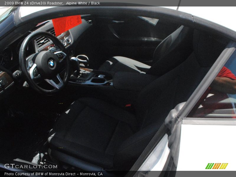 Alpine White / Black 2009 BMW Z4 sDrive30i Roadster