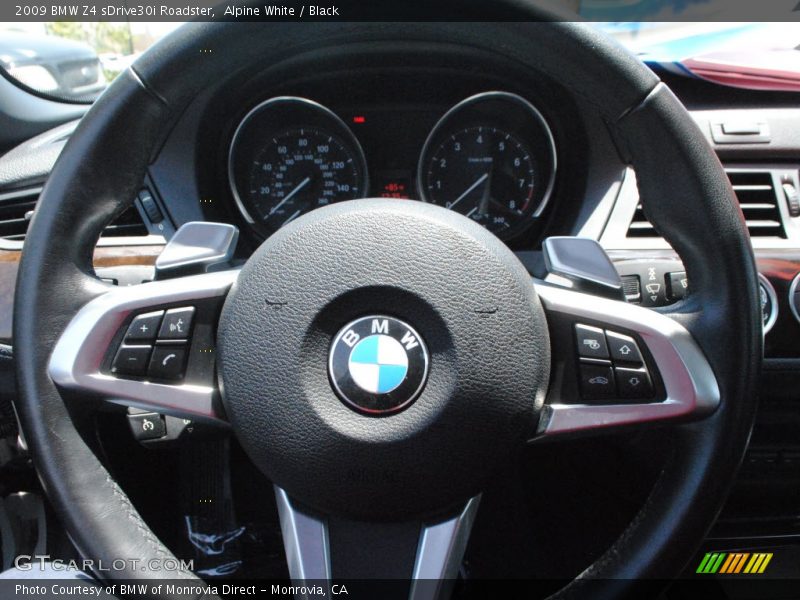 Alpine White / Black 2009 BMW Z4 sDrive30i Roadster