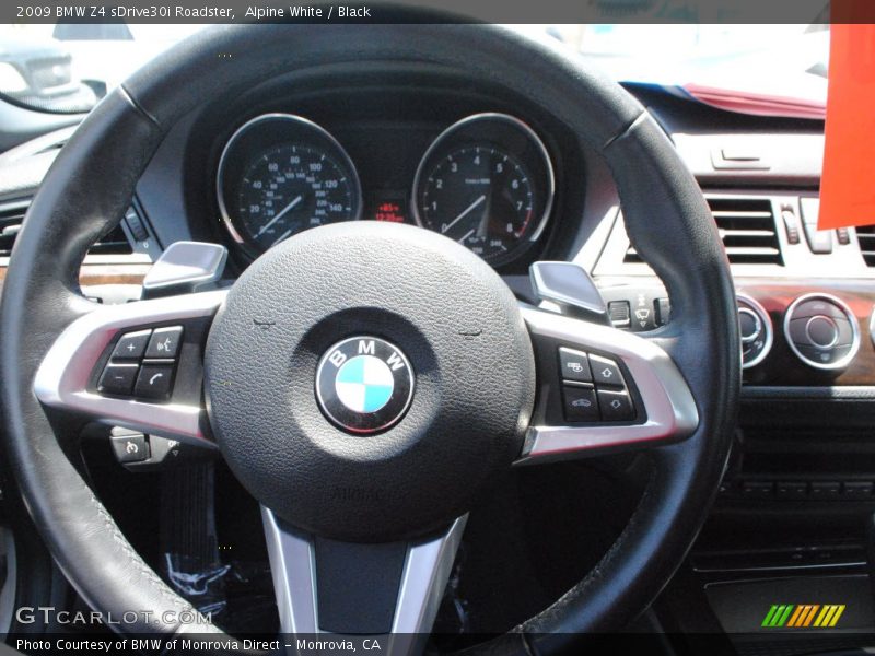 Alpine White / Black 2009 BMW Z4 sDrive30i Roadster