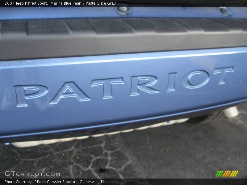 Marine Blue Pearl / Pastel Slate Gray 2007 Jeep Patriot Sport