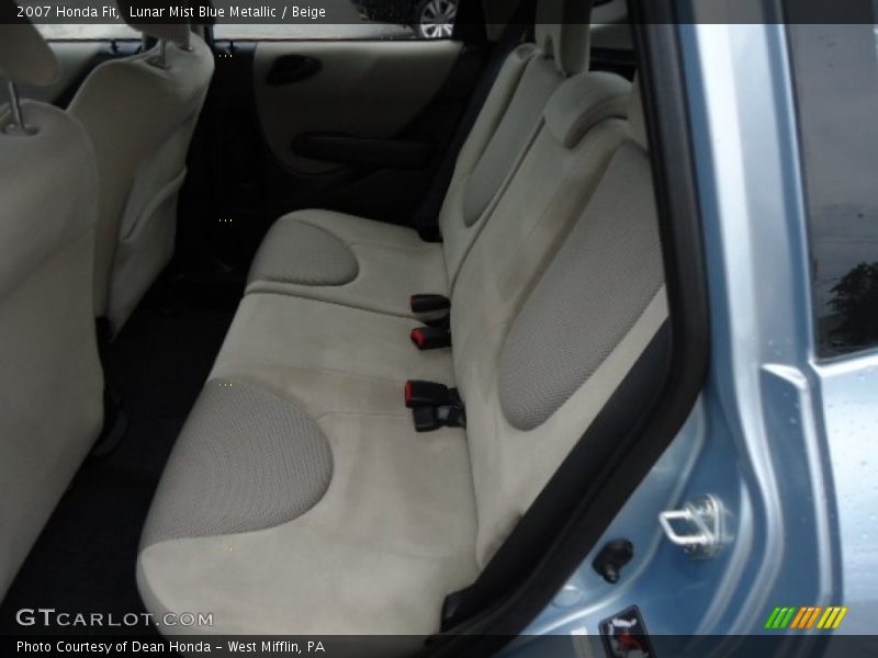 Lunar Mist Blue Metallic / Beige 2007 Honda Fit