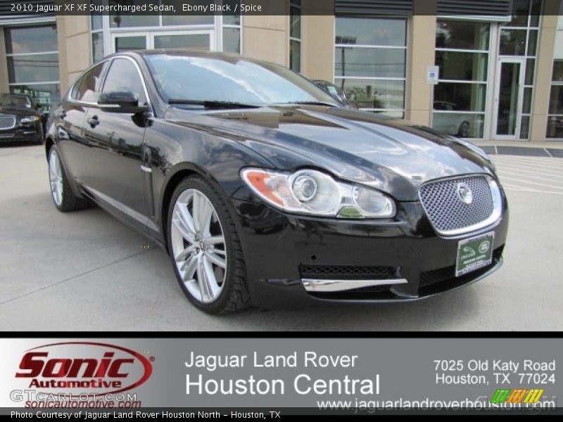 Ebony Black / Spice 2010 Jaguar XF XF Supercharged Sedan