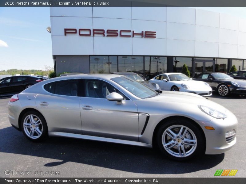 Platinum Silver Metallic / Black 2010 Porsche Panamera S