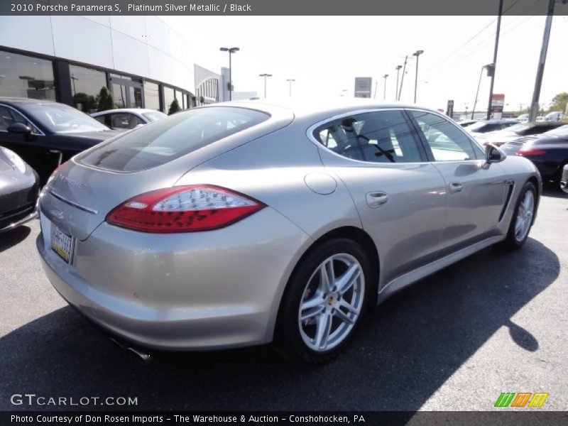 Platinum Silver Metallic / Black 2010 Porsche Panamera S