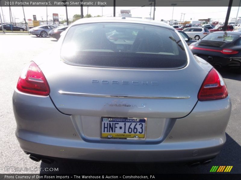 Platinum Silver Metallic / Black 2010 Porsche Panamera S