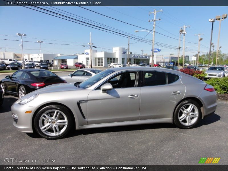 Platinum Silver Metallic / Black 2010 Porsche Panamera S