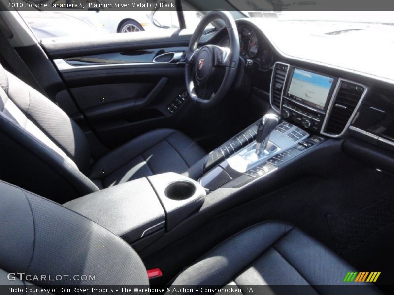 Platinum Silver Metallic / Black 2010 Porsche Panamera S