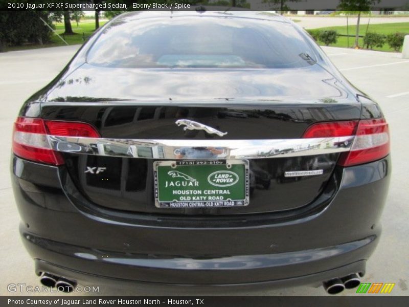 Ebony Black / Spice 2010 Jaguar XF XF Supercharged Sedan