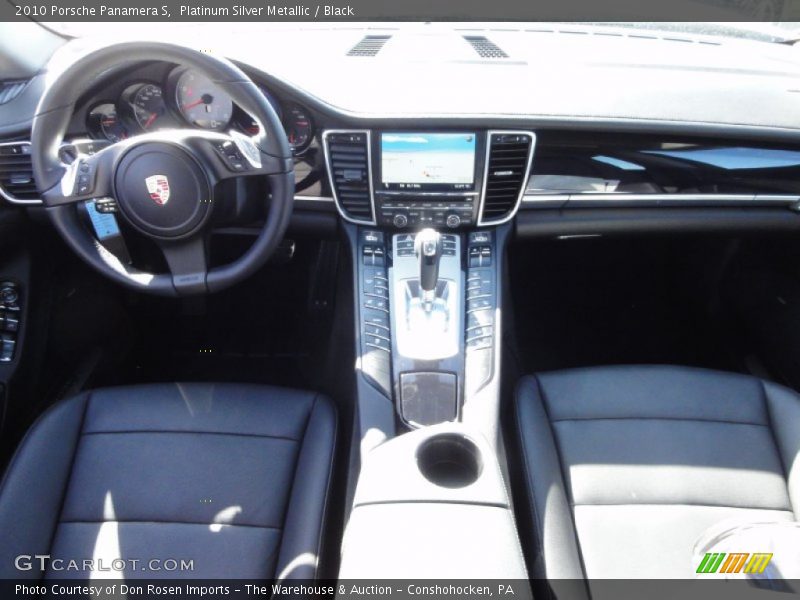 Platinum Silver Metallic / Black 2010 Porsche Panamera S