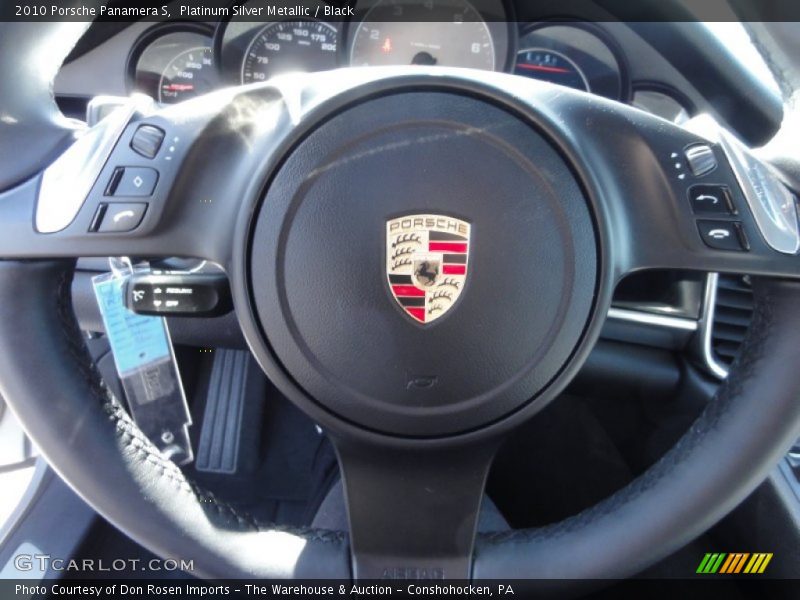 Platinum Silver Metallic / Black 2010 Porsche Panamera S