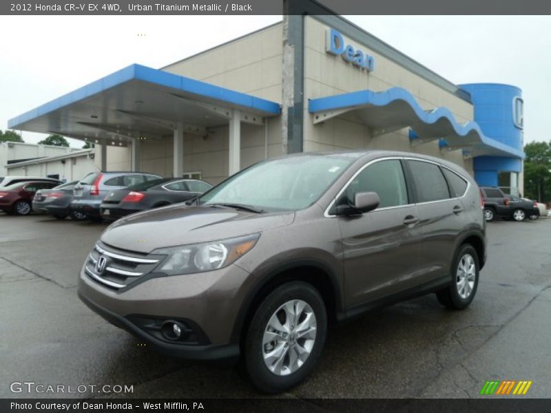 Urban Titanium Metallic / Black 2012 Honda CR-V EX 4WD