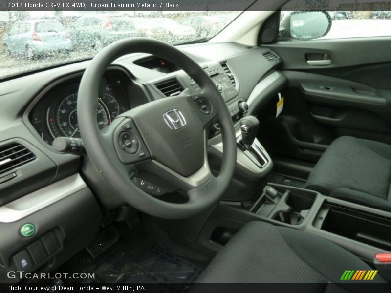 Urban Titanium Metallic / Black 2012 Honda CR-V EX 4WD